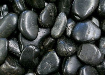 Black Polished Rocks
