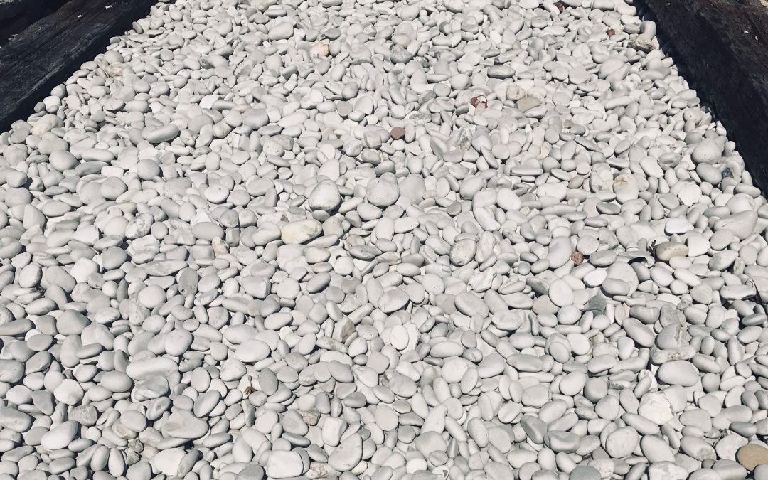 White pebbles